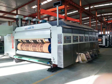 HX series fully computerized “vacuum transfer bottom printer” dryer (slotter)die cutter machine