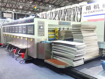 HS series fully computerized “vacuum transfer top printer” dryer (slotter)die cutter machine